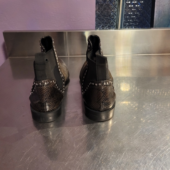 Zara Chelsea snake skin print ankle boots sz 40 (9) - Picture 3 of 6